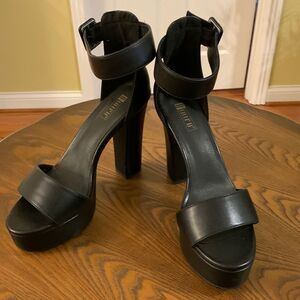 IDIFU 5 inch platform heels black size 8.5